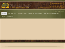 Tablet Screenshot of firstcaredental.org